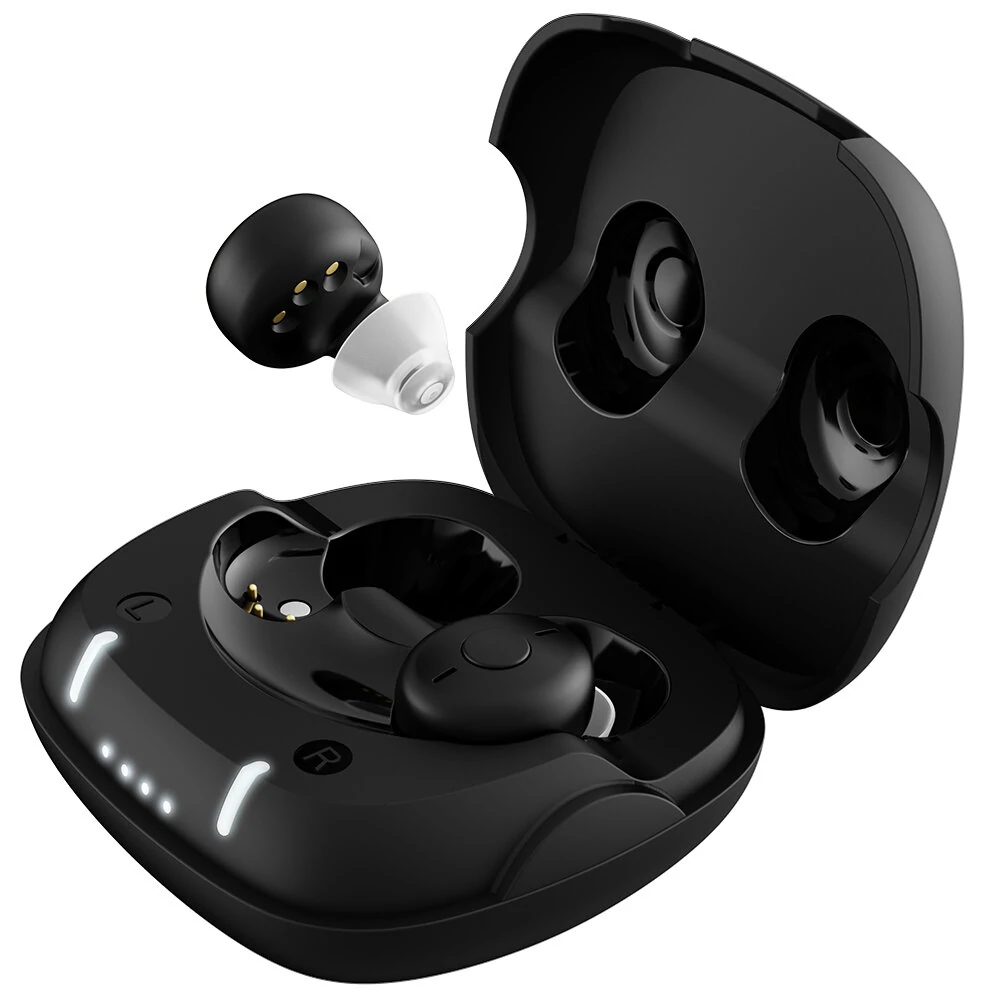 Sound Amplifier Dedicated Invisible Ear Internal Earbuds Adjustable Noise Reduction USB Charging Earphone for Elderly (image for) Sound Amplifier Dedicated Invisible Ear Internal Earbuds Adjustable Noise Reduction USB Charging Earphone for Elderly